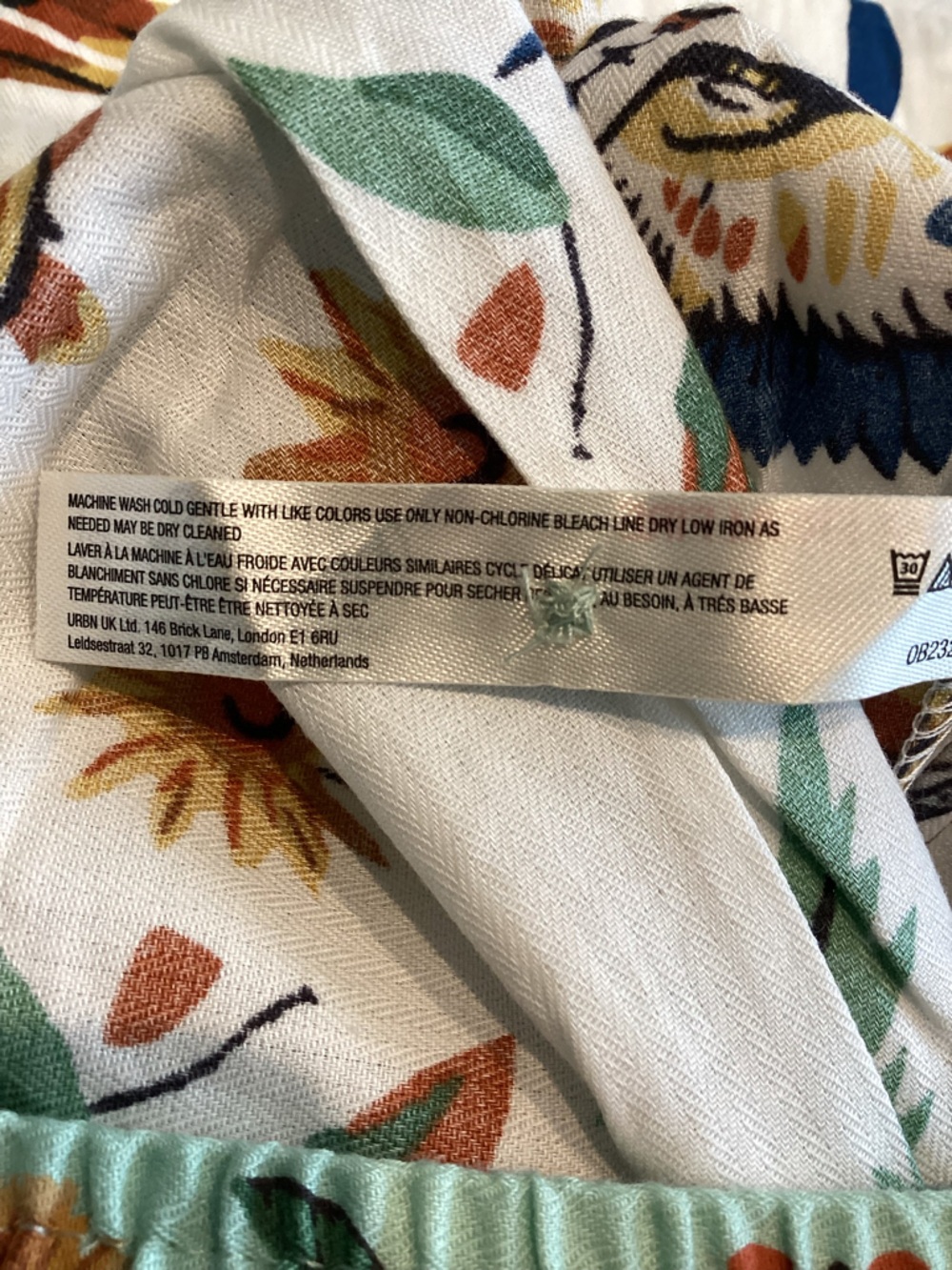 🐆Anthropologie Flannel Pajama Pants LyreBird Cloud New Small Floral Leopard - Picture 14 of 14